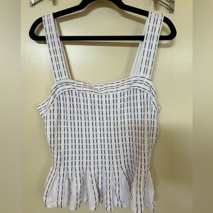 Express Adorabe White and Black Tank Size Medium